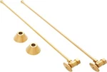 Bathroom Sink Supply Kit With 5/8" Od X 3/8" Angle Stop - Brushed Gold. Fixed Price $180.00.