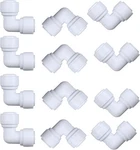 12 Pack White Plastic 1/4 In. O.d. X O.d., Copper,white. Fixed Price $16.36.