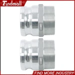 Findmall Aluminum Camlock Fittings Type F 3" Cam & Groove Hose Plug Npt 2 Pcs. Fixed Price $21.06.