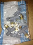 Legris 3108 56 14, 31085614, Tee Male Branch 1/4" Tune Npt, Lot Of 9 P#6. Fixed Price $67.13.