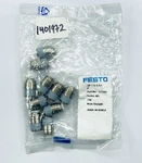 Bag Of 10 Festo Qb-1/4-1/4-i-u 572320 Push-in Fitting 1/4"od To 1/4"npt. Fixed Price $12.99.