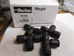 Legris Union Tee, 3/8 In Tube Size, Push-to-connect, Nylon, Black Qty 4. Fixed Price $35.00.