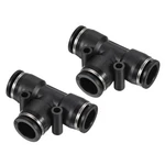 1/2" Air Pressure Connection Pipe Fitting, 2pcs T Shape, Black. Fixed Price $9.90.