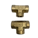 Lot Of 2, Parker 1203p-8 Female Pipe Fitting- Brass, 1/2" Forged Tee. Fixed Price $38.98.