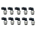 10 Pack 1/4 Tube Od X 3/8 Npt Male 90-degree Elbow Push-to-connect Fitting. Fixed Price $25.91.