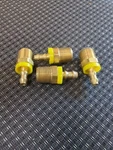 Qty 4 - 1/4" Id Hose Barb To 3/8" Npt, Brass Male, Kuriyama. Fixed Price $14.99.