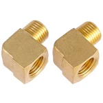 Sanpaint 2 Pack Brass Fitting,1/4" Npt Male Pipe To 1/4" Female Pipe, 90 .... Fixed Price $10.57.