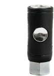Rapidair K7220 Push Button Safety Air Quick Coupler, 1/4 Fnpt, Black. Fixed Price $15.37.