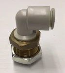 Smc Kq2le10-00a Bulkhead Union 90 Deg Elbow 10mm Push In Lok. Fixed Price $19.25.