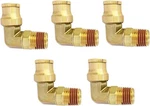 Brass D.o.t. Push In Air Hose Fitting, Swivel Elbow, 1/4" Tube Od X 1/8" Npt Mal. Fixed Price $29.07.