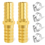 Taisher 2 Pieces Brass Hose Barb Reducer, 1/2 1/2" - Barb,. Fixed Price $11.88.