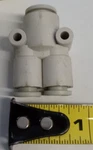 Smc Kq2u06-08a 6mmx6mmx8mm Push-to-connect Wye Union **5-pack**. Fixed Price $24.99.