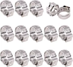 Swpeet 35pcs 12.8-15.3mm 304 Stainless Steel Single Ear 12.8-15.3mm, Metallic. Fixed Price $14.29.