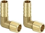 Uxcell Brass Hose Barbed Elbow Fitting 2pcs 3/8" X 1/4". Fixed Price $9.89.