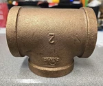 2"npt Cast Red Brass Tee *new Never Installed*. Fixed Price $49.75.