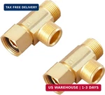 Litorange Lead-free Brass 3/8 Inch Angle Stop Add-a-tee Compression Tee Valve, 3. Fixed Price $20.99.
