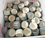 Lot Of 50 Charlotte Pipe Schedule 40 1-1/4" Fpt Threaded Pvc Cap Used Painted. Fixed Price $17.95.