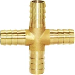 Joywayus 5/8" Hose Barb 4 Way Union Fitting Pipe Cross Intersection/split Brass. Fixed Price $18.31.