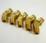5-parker Brass Air Brake Dot 45 Elbow 3/8 Male Npt X Od Push To Connect. Fixed Price $54.75.