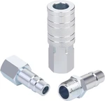 1/2 Air Hose Fittings Set, High Flow 1pc I/m Industrial Type Coupler Silver. Fixed Price $21.82.