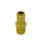 New Hansen 1/2" Npt Brass St Quick Connector Nipple Plug, Non-valved, B4-t25. Fixed Price $12.99.