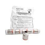 Lot Of 6 Smc Kq2s13-36ns One Touch Fitting 1/2" Tube To Npt 3/8", 1 Mpa Max. Fixed Price $37.00.