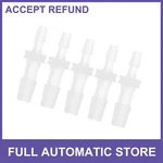 Five Plastic Hose Barb Fitting 1/8" To 3/16" Id Connectors Clear Universal. Fixed Price $12.24.