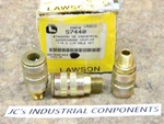 3 Pcs. Lawson 57440 Standard Industrial 1/4 X Interchange Couplers. Fixed Price $10.99.