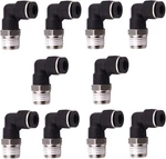 10 Pack Push To Connect Air Fittings 90 Degree Pneumatic Tube Fitting Male Elbow. Fixed Price $21.48.