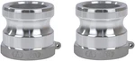 2 Pcs Aluminum Cam Lock Fittings (2" Part A) Groove Hose Fitting Camlock Fit. Fixed Price $15.97.