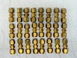Brass Swagelok Union Straight, B-400-6, 1/4" Od X (lot Of 24). Fixed Price $200.00.