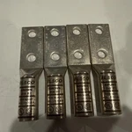 Lot Of 4- Ilsco (clnd-500-12-134) 500 Mcm Copper Compression Lug 2 Hole. Fixed Price $45.00.