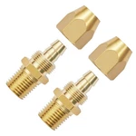 2pcs Premium Solid Brass Pneumatics Reusable Pu Hose-end Repair Fitting, 1/4".... Fixed Price $16.69.