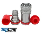 3/4" Npt Thread 3/4 Ag Hydraulic Quick Connect Coupler Poppet Valve Set Tl49. Fixed Price $36.70.