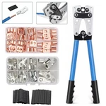 Copper Lugs Ring Terminals Bare Battery Welding Crimp Wire Connectors Kit Set. Fixed Price $37.88.