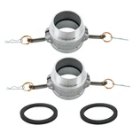 Lablt Type B Aluminum Cam & Groove Hose Fitting 2pcs 3" Lock Gasket. Fixed Price $27.56.