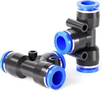 Tailonz Pneumatic Blue 3/8 Inch Od Tee Plastic Push To Connect 3/8"od,. Fixed Price $14.76.