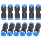Push To Connect Fitting, 5/32" Tube Od Pneumatic 4mm (12pcs), Black. Fixed Price $14.99.