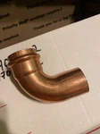 Viega 77062 Propress 1-1/4" - 90 Copper Elbow Street/press Connection. Fixed Price $18.99.