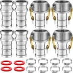 4 Set Camlock Fittings Type C&e 2 Inch Aluminum Cam And Inch,. Fixed Price $55.70.
