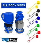 Dust Caps For Flat Face Hydraulic Coupler Red,green,yellow,gray.. Choose Size. Fixed Price $9.95.