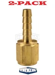 2-pack! 1/4" Hose Id X 1/8" Female Nptf Brass Barb Fitting 1040402c Dixon Valve. Fixed Price $10.22.