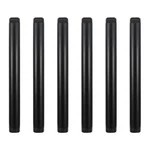 Geilspace 6 Pack 3/4" 10" Pre-cut Black Metal Pipe, Industrial Steel Fits Stan. Fixed Price $35.99.