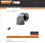 New 3" 150# Threaded 316 Stainless Steel 90 Elbow Fnpt Npt Mb-316 Merit Brass. Fixed Price $50.00.