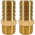 2pcs Brass Hose Fitting 3/4" Barb X 1/2" Npt Male Adapter By Cx Wonderland. Fixed Price $13.79.