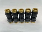 5 Count Of Parker 32ptc-4 D.o.t. Push-to-connect Tube Union 1/4 Od. Fixed Price $15.00.