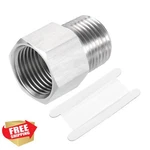 Uxcell 1/2" Npt X G1/2" Female Reducer Adapter 304 Ss Silver. Fixed Price $27.99.