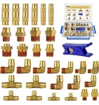 Muhize 33 Pcs Brass Dot Air Brake Line Fittings - 33pcs. Fixed Price $44.99.