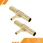 2 X Reducing Barb Hose Fitting Tee T Shape Pipe Brass 5/16" 3/16". Fixed Price $15.37.