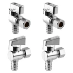 1/4 Turn Angle Stop Valve, 1/2" Crimp Pex F1807 X 3/8" Od Compression For Toi.... Fixed Price $30.46.